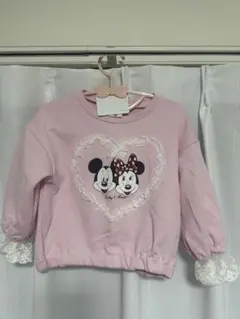 新品 ミッキー ミニー トレーナー 90cm ピンク