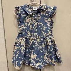 PETIT BATEAU 花柄ノースリーブワンピース　95cm
