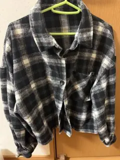 GRL チェック柄長袖シャツ Fサイズ