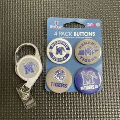WinCraft メンフィス・タイガーズ 4個入りボタンセット