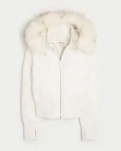 新品未使用 Hollister ホリスター ファーダウン アウター ホワイト 2026年最新】HOLLISTER ファーの人気アイテム - メルカリ
