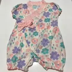 ロンパース　浴衣風　60-70