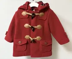 ミキハウス 赤 ダッフルコート 80cm