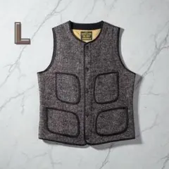 ベスト ヴィンテージ調 ジレ ブラウン系 ウール アメカジ ブラウンズビーチ風