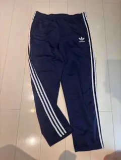 90's 00's adidas トラックパンツ　ジャージ　ネイビーLのサムネイル
