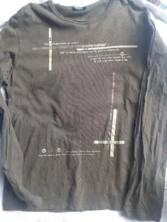 COMME CA ISM カーキ長袖カットソー