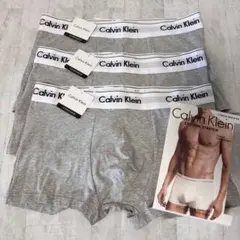 【即日発送】新品 カルバンクライン ボクサーパンツ 3枚セット Mサイズ グレー