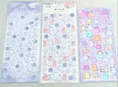 オバケーヌ　ボンボンドロップうるちゅる風シールぷっくりシール3種セット