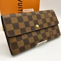 【正規品】ルイヴィトン 長財布 ダミエ ポシェット ポルトモネ クレディ LOUIS VUITTON】ルイヴィトン『ダミエ ポシェット ポルト モネ