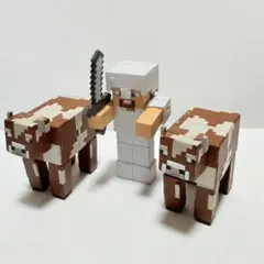 Minecraft スティーブ & 牛 フィギュアセット