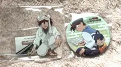 忍たま　土井半助　摂津のきり丸　アニメイト特典　缶バッジ　アクリルスタンド