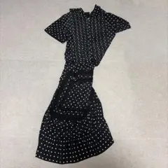 JUNYA WATANABE AD2007 ドット　螺旋　ジップ　ワンピース