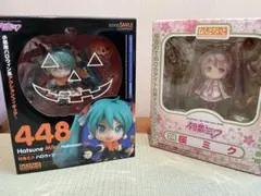 ねんどろいど　初音ミク　ハロウィンver. (448)＆桜ミク