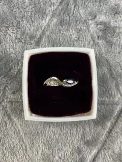 アクアマリン0.53ctダイヤ0.08ct pt900リング ヴィンテージ - メルカリ