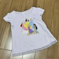 【110cm】UNIQLOディズニープリンセス 半そでTシャツ