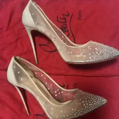 Christian Louboutin ゴールドハイヒール