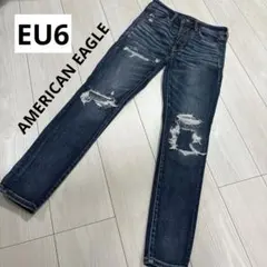 AMERICAN EAGLE ハイウエスト　EU6 ダメージジーンズのサムネイル