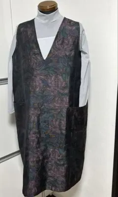 着物帯古布使用ジャンパースカート