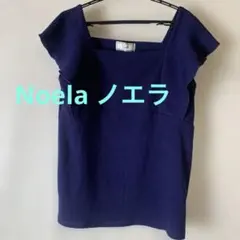 【Noela ノエラ】ネイビー フリル袖 ノースリーブのサムネイル