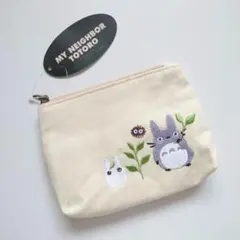 【タグ付】となりのトトロ 刺繍 レース ポーチ ティッシュケース