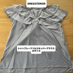DRESSTERIOR（ドレステリア）シャンブレー スキッパー ブラウスのサムネイル