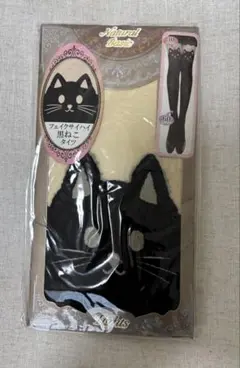 タイツ ネコ柄 30デニール 60デニール M〜Lサイズ フェイクサイハイ 竹内