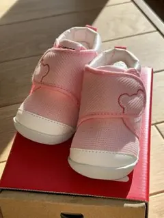 ミキハウス　ピンク ベビーシューズ 11cm