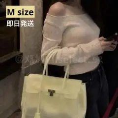 人気色‼︎】 JellyFirkinゼリーバックM ショルダー ペールイエロー 
