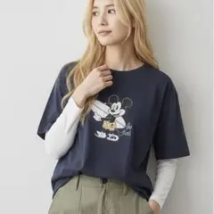 FREAK'S STORE 半袖Tシャツ ネイビー Mサイズ ミッキーマウス