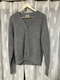 ラコステ70s80sカーディガン　希少❗️あいみょんアイゾッド　アメリカ製