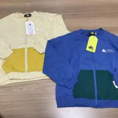 匿名配送ロゴスパークトップス長袖トレーナー120まとめ売り青ブルー黄色イエロー