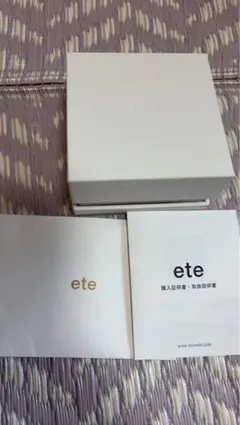 ete リボンモチーフ ネックレス　SV925 プラチナコーティングのサムネイル