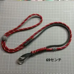 スマホショルダーストラップ 赤灰