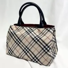 バーバリー トートバッグ ノバチェック ブラウン 肩掛け 大容量 多機能 茶色