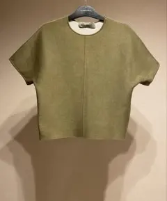 The SECRETCLOSET 半袖ニットトップス オリーブのサムネイル