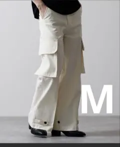 【CLEL】M-47 タイプ ミリタリー フレア カーゴ パンツ　未使用に近い