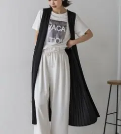 Bou Jeloud バックプリーツジレ