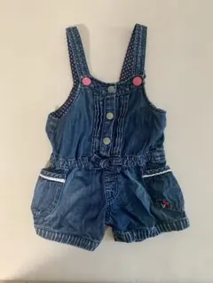 DOUBLE.B デニムオーバーオール 90cm