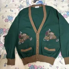 チュウカタベタイ 虎刺繍カーディガン Lサイズ - メルカリ