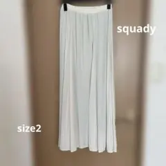 スカディ フレアスカート オフホワイト サイズ2