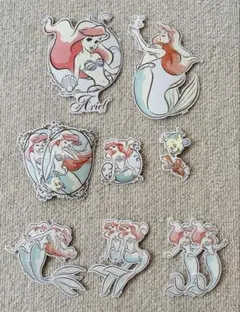 ディズニー　アリエル　ステーカー　12枚