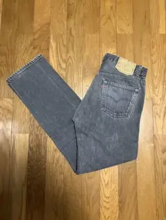 リーバイス　アメリカ製ブラックデニムパンツ　90年代製501⑤先染め