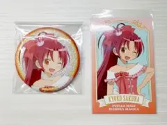 魔法少女まどか☆マギカ ローソン グリッター缶バッジ フォト風カード 佐倉杏子