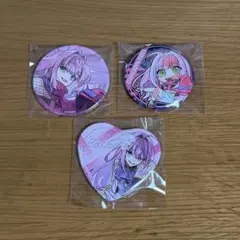 東京エイリアンズ 撫子ライカ コミック ハート 缶バッジ リリカ クリア