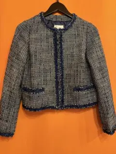 RayBeams ネイビーツイードショート丈JK