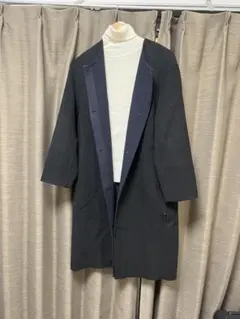 ノーカラーコート ウール ノーカラージャケット