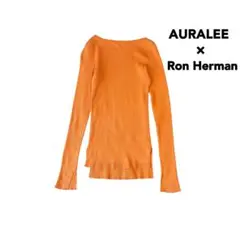 美品✨ロンハーマン オーラリー リブニット ギザボート 人気 オレンジ S