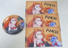 魔入りました！入間くん　魔フィア　クラブ★バビル　缶バッジ　特典カード　アメリ