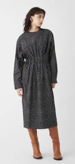 【Mila Owen】ウエストタックデザインコクーンワンピース