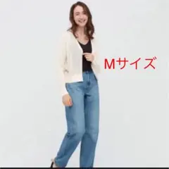UNIQLO  ユニクロ　ハイツイストコットンショートカーディガン　ホワイト　M